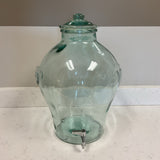 5 Gallon Green Glass Drink Dispenser