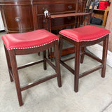 Pair of Red Stools
