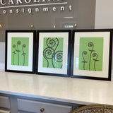 Set of 3 Green Art Prints