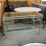 Worlds Away Glass Desk
