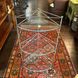 3-Tier Glass Corner Shelf