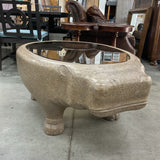 Hippo Glass Cocktail Table