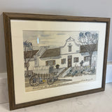 South African Kerkstraat 26't Land Van Waferen Watercolor