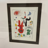 Joan Miro Framed Art Card "Acrobats in the Night Garden"