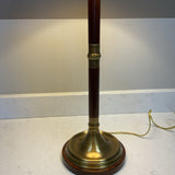 Wood and Brass Lamp