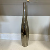 Crate and Barrel Silver Long Neck Vase