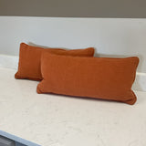 Pair of Orange Thomasville Pillows