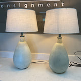 Pair of Seafoam Lamps (R)