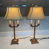 Pair of Gold Buffet Lamps