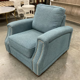 Blue Chair with Nailheads