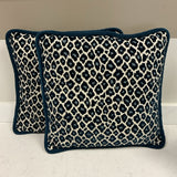 Pair of Custom Leopard Pillows