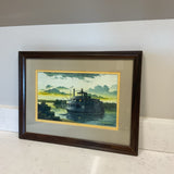 Steamboat Watercolor Art
