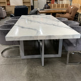 Epoxy Table and 8 Chairs