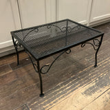 Black Wrought Iron Cocktail Table