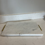 Marble & Brass Serving Tray