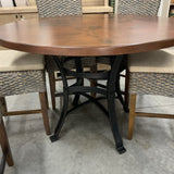 Haverty's Canyon Copper Top Table with 6 Stools