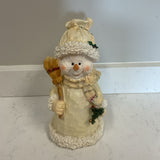 Holiday Snowman with Holly