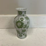 Green & White Vase