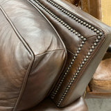 Leather Sectional with Ottoman