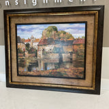 European Waterside Village Art