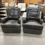 Pair of Leather Our House Swivel Chairs