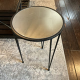Round Glass Top End Table