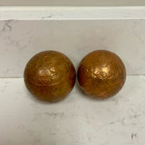 Set of 2 Bronze Balls