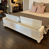 King Bed with Storage Footboard