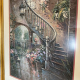 Staircase and Floral Art