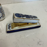 Porcelain Blue and White Desk Set