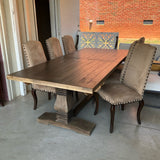 Carolina Home Table with Butterfly Leaf and 6 William Sonoma Chairs