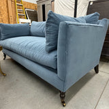 Rowe Blue Velvet Sofa
