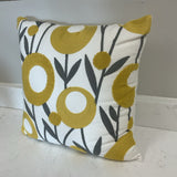Yellow and Gray Pillow