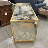 Worlds Away 4-Door Mirrored Console