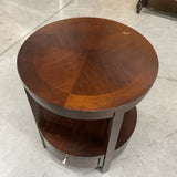 Bassett Round End Table As Is