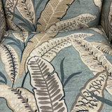 Haverty's Blue Leaf Chair FIRM