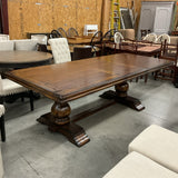 German Table with Extension Leaf and 6 Coaster Chairs