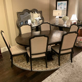 Jonathan Charles Dining Table with 6 Hooker Chairs & Leaf