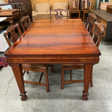 Dining Table with Inlay and 6 Chairs (R)