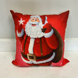 Santa Christmas Pillow (Down Filled)
