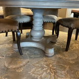 60" Round Painted Dining Table