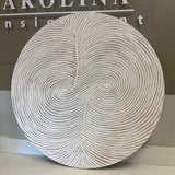 Round White & Tan Wall Art