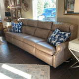 Hancock and Moore Power Reclining Leather Sofa (R)