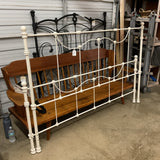 White Iron Bed