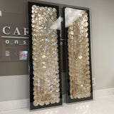 Pair of Capiz Shell Shadow Box