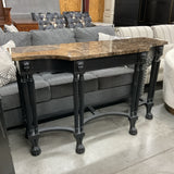 Lions Head Stone Top Console