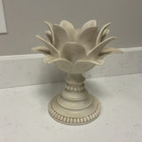 White Flower Candle Holder