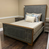 Bernhardt Soho Luxe Gray Queen Bed