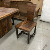 Rustic Reclaimed Wood Table with 8 Chairs