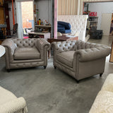 Pair of Frontgate Chesterfield Chairs